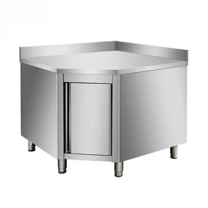 Arbeitsschrank aus Edelstahl, 600er Bautiefe Neue Ware