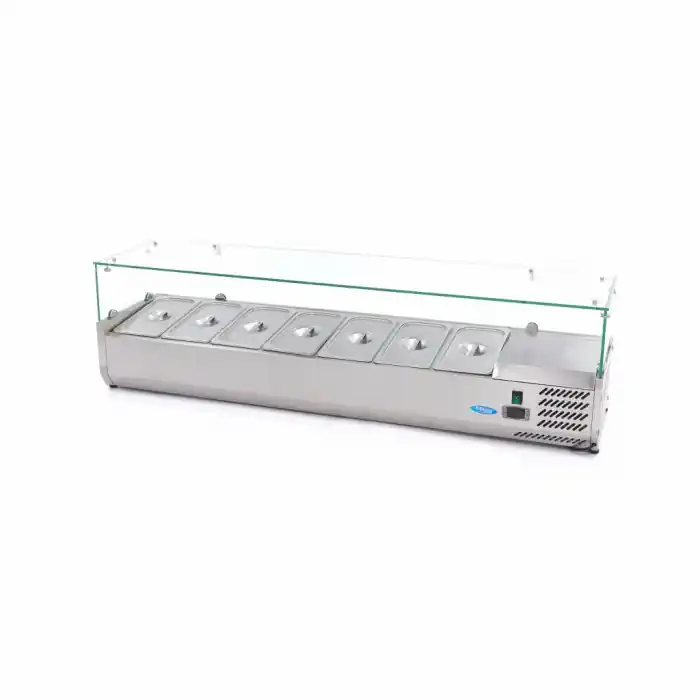Aufsatzkühlvitrine - 160 cm - Passt 7 x 1/3 GN Meistverkauft