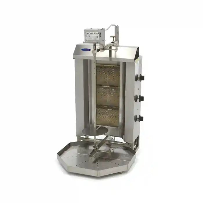 Expressversand Dönergrill - 3 Brenner - 30kg Fleisch - Gas