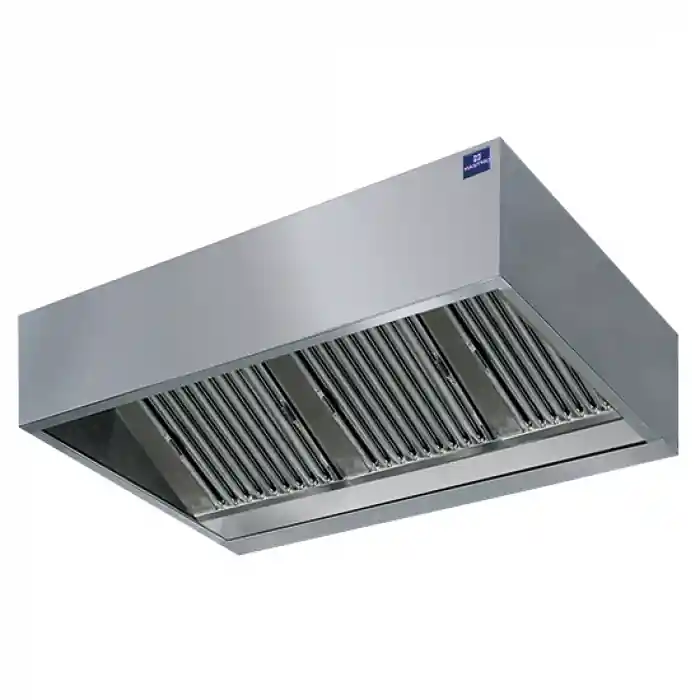 Bestpreis Wandhaube in Kastenform mit Einbaubeleuchtung 2400x1100 mm