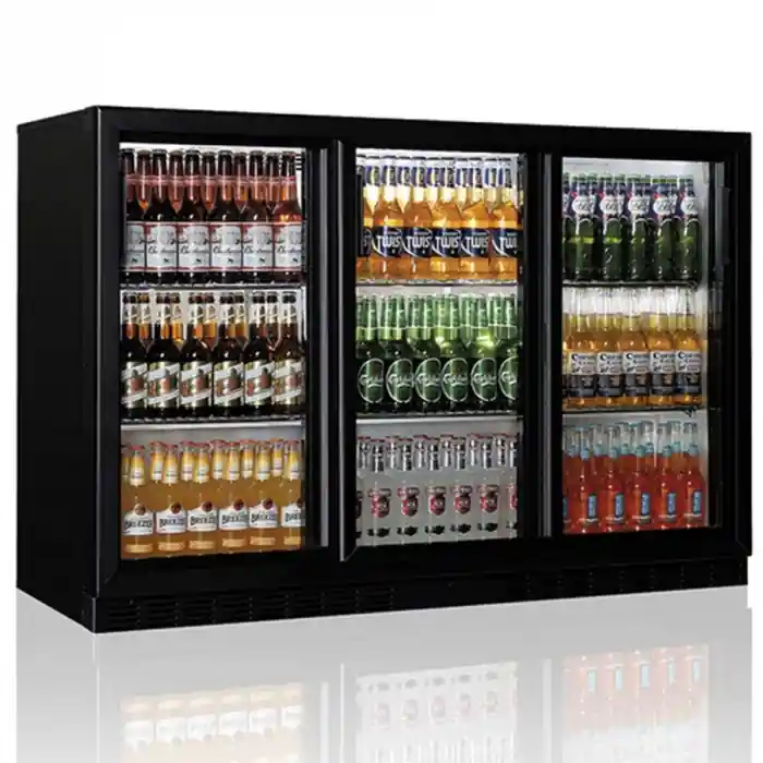 Angebot Barkühlschrank mit 3 Glasschiebetüren 312 Liter