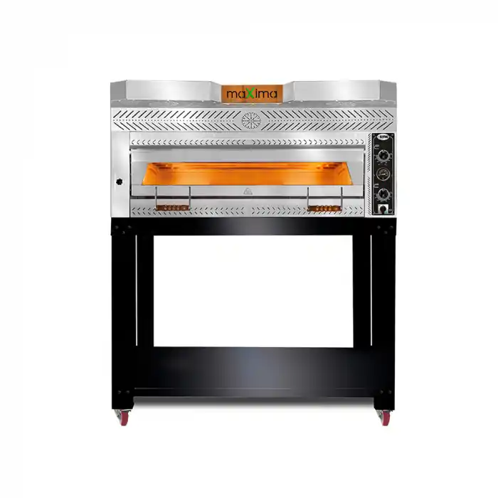 Jetzt Kaufen GMG Pizzaofen 6x Ø 35 cm 8 kW 400V Stapelbar vollständig aus Schamottstein ( OHNE UNTERGESTELL und HAUBE)
