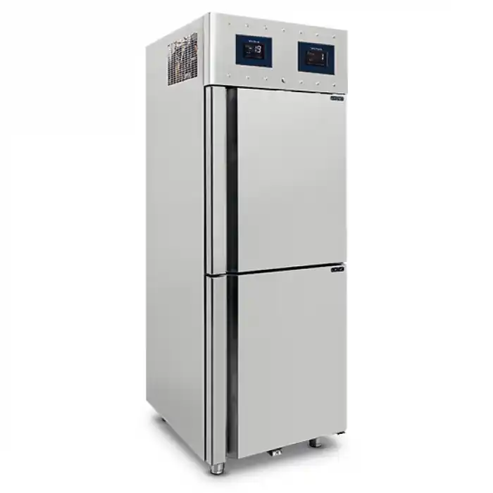 Abverkauf Mastro Kühlgefrierkombination 350+350 Liter aus Edelstahl -2/+8 -10/-22 °C