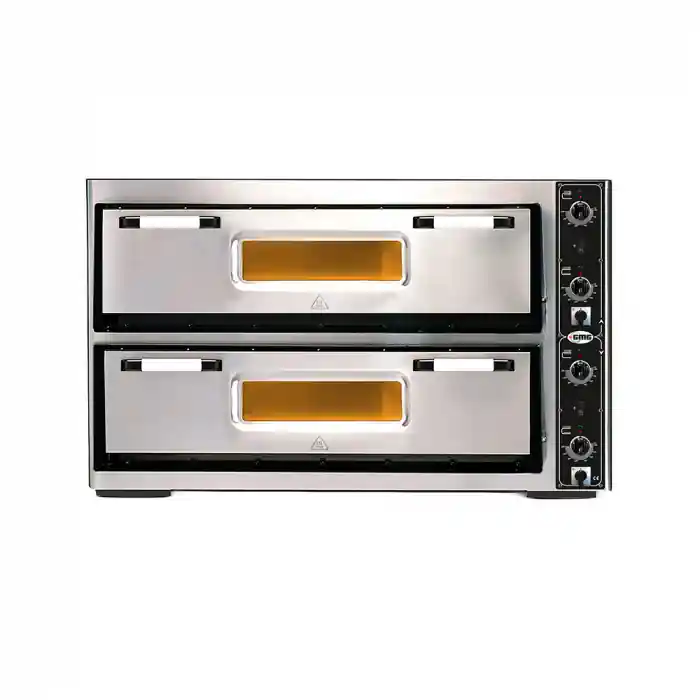 Pizzaofen 9+9x Ø30cm 16 kW 400V Edelstahl 2 Backkammern Nur Heute