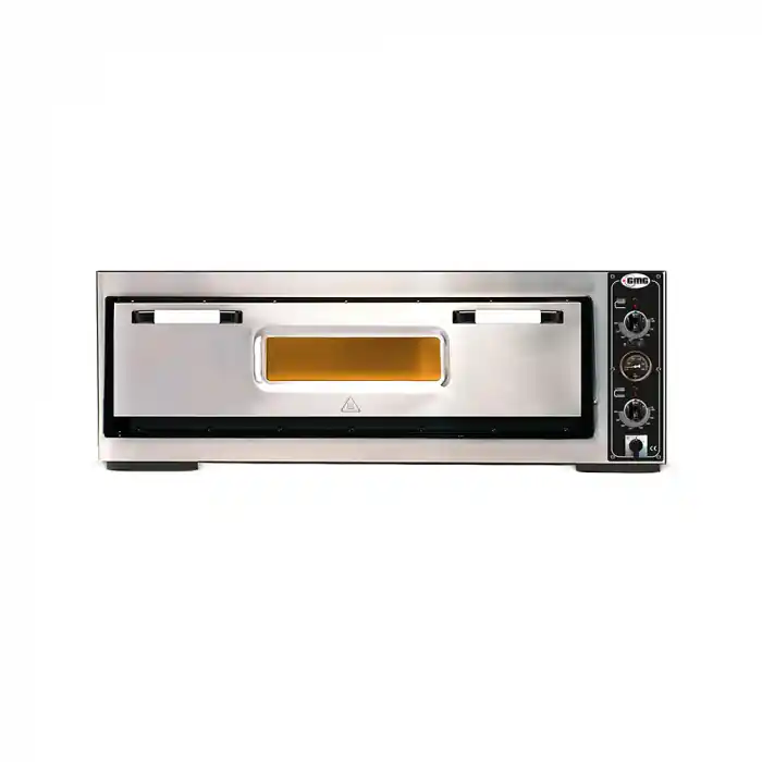 Echt Pizzaofen mit Thermometer 9x Ø30cm 8 kW 400V Edelstahl 1 Backkammer