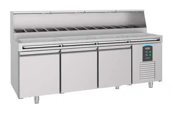 Pizzatisch 3 Türen 13X 1/3Gn Behälter Highlight