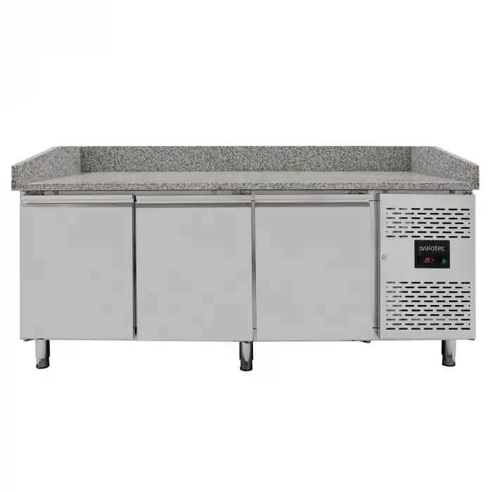 EASYLINE Pizzakühltisch 800 / 3-türig "grau" Sichere Zahlung