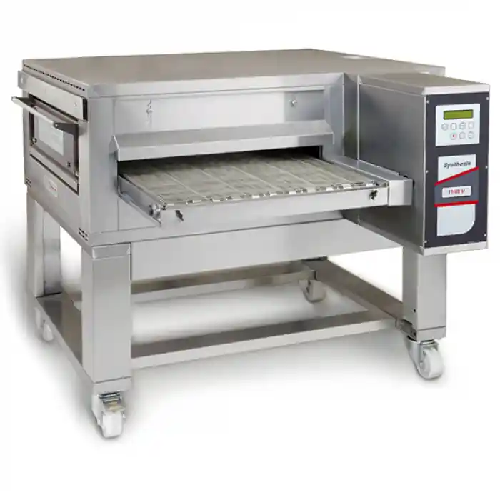 Mastro Gas-Tunnelofen mit Unterbau auf Rädern Bandbreite 650 mm Umluft Max 155 Pizzen/h Sonderangebot