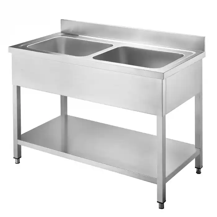 Bestpreis TOPLINE Spültisch 600 / 2 Becken B 1200