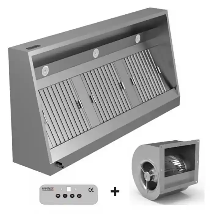 Dunstabzugshaube UNNINOX 700mm Edelstahl 2000 m³/h LED Saisonangebot