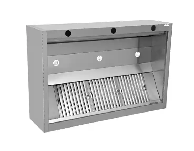 Top-Angebot Induktionshaube 3500x1300x550 mm mit Lufteinblasung und LED