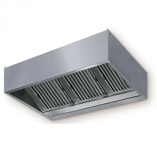 Wandhaube in Kastenform mit Einbaubeleuchtung 3400x1000 mm Direktkauf