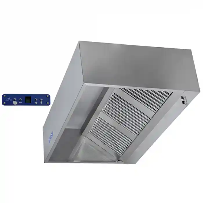 Wandhaube in Kastenform mit Motor Beleuchtung und Drehzahlregler 3000x1100 mm Sichere Zahlung