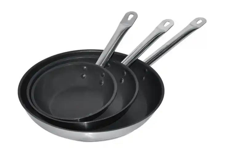 Bratpfanne Edelstahl Teflon Beschichtet Ø32 4L Beliebt