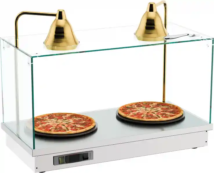 Günstig Einbauheizplatte für Buffet & Speisenausgabe mit 2 Wärmelampen 900x440x700 mm