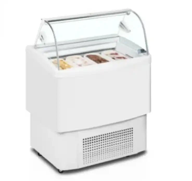 Preiswert Speiseisvitrine Fiji 4 Weiß LED 218 Liter 824x630x1247 mm