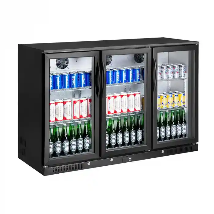 Rabatt Flaschenkühler – 300 L, 3 Flügeltüren (135,2×56,5×90 cm)