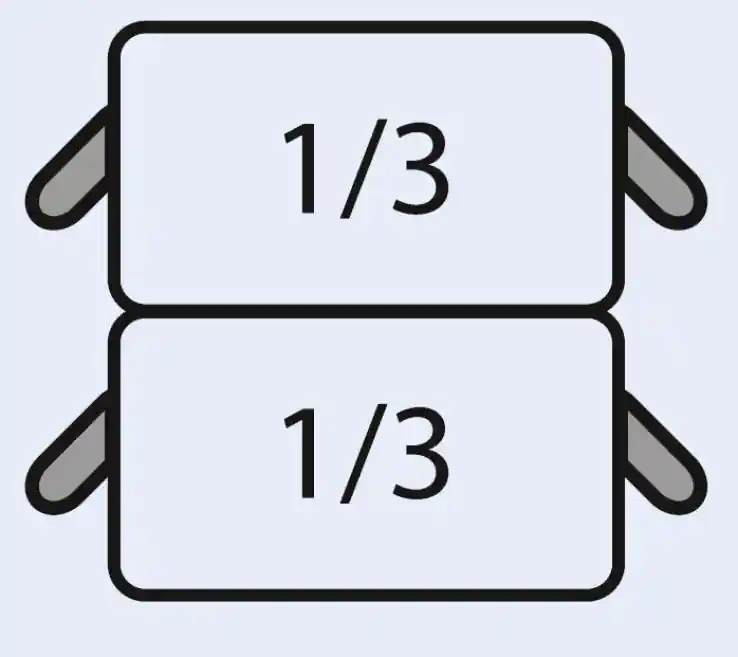 Finale Aktion E7/CPCEXE Nudelkorb-Set 2 x 1/3 GN