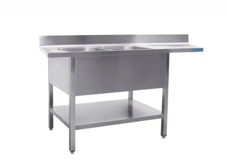 Spülcenter 2 Becken, links - B 2000 x T 600 mm Schnäppchen