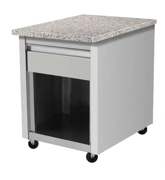 Top-Angebot Skyrainbow Kassentisch 80×82 – Granit rosa-grau