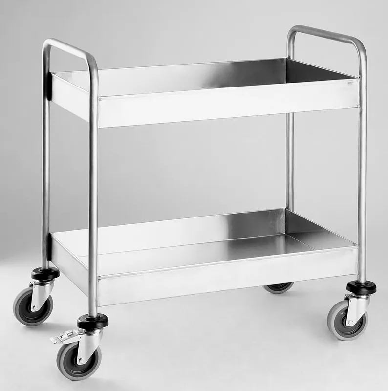 Geprüft SARO Abräumwagen 304 rundum aufgekantet CHARLES