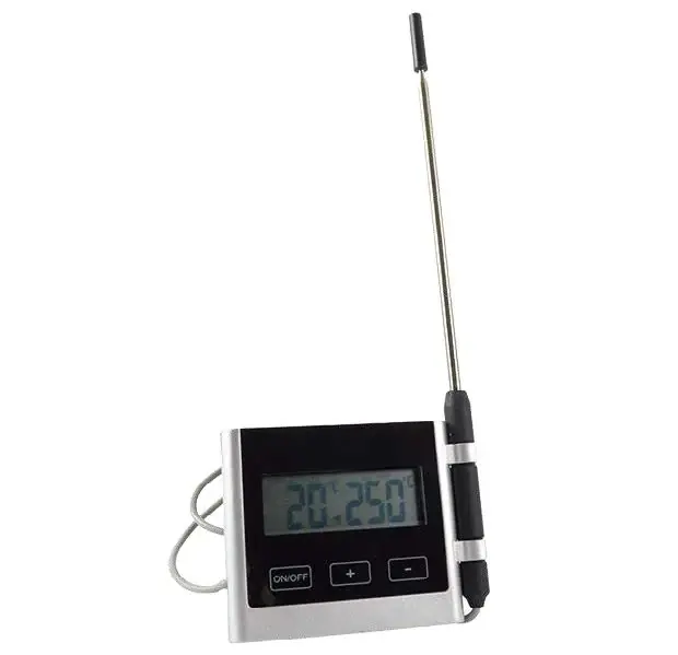 Solange Der Vorrat Reicht SARO Digitales Thermometer für Ofen mit Alarm 4717