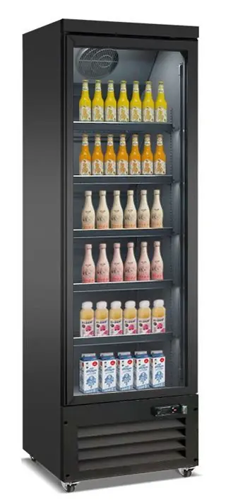 Kühlschrank mit 1 Glastür schwarz CEB-500R BL Abverkauf