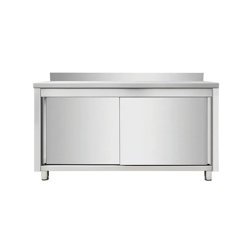 Arbeitsschrank aus Edelstahl, mit Aufkantung, 120 x 70 Saisonangebot