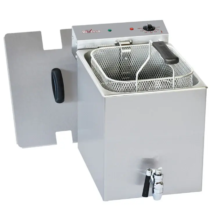 Elektro Tischfriteuse 8 Liter + Ablasshahn V2 Saisonangebot