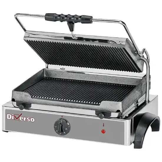 Schnäppchen Elektro Kontaktgrill MEDIUM, gerillte Platte