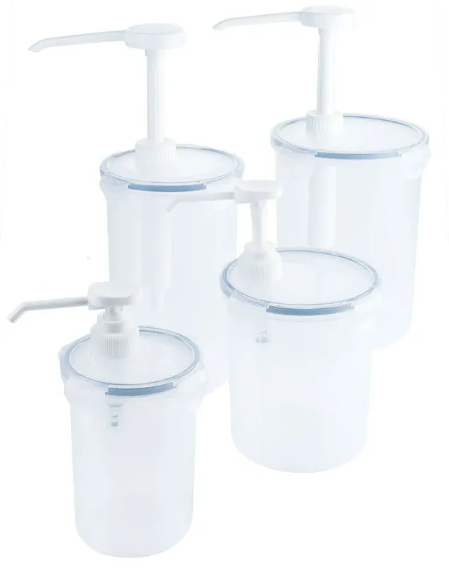 Top-Preis Dispenser 0,44-2 Liter rund mit Pumpenaufsatz