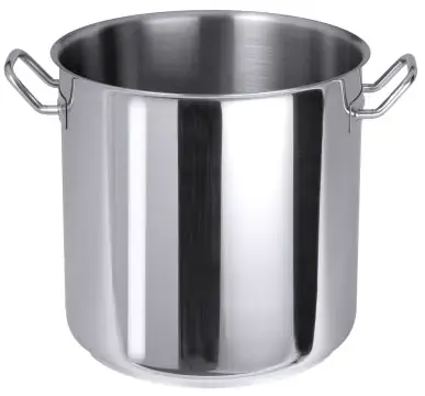 Edelstahl Kochtopf hoch Ø 16-50 cm / Serie 2000 hochglänzend Begrenztes Angebot