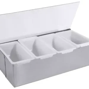 Zutatenbehälter aus Edelstahl mit 4 Schalen Top-Seller