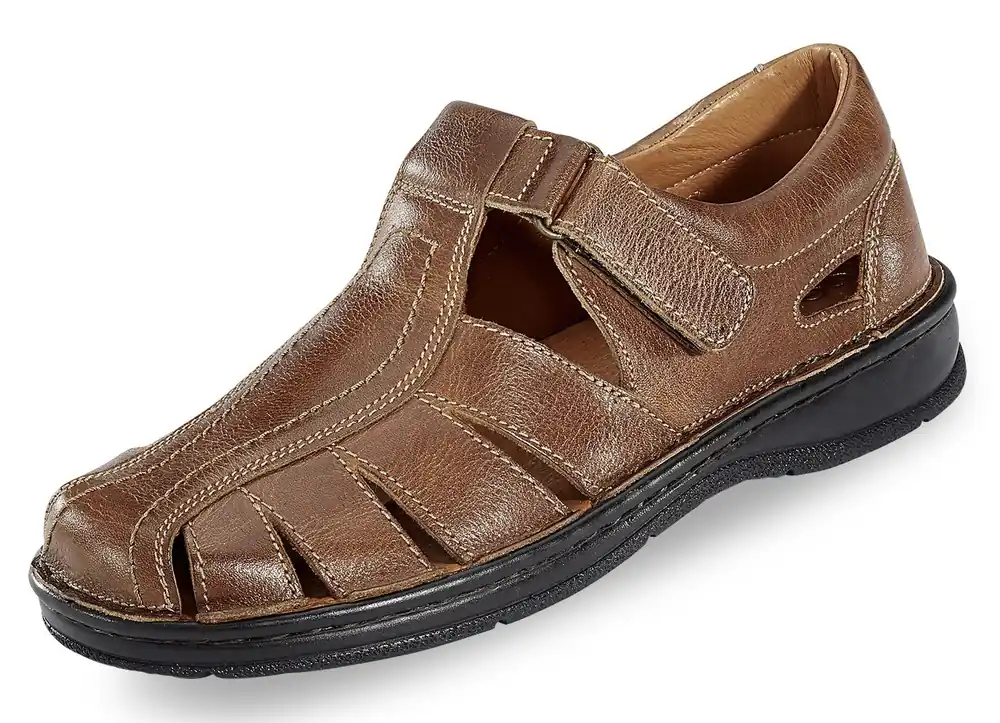 Gemini, sommerliche Herren-Slipper, aus Leder Super-Preis