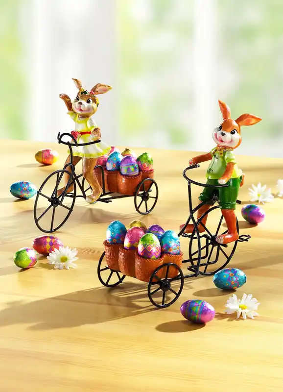 Schnäppchen Verschiedene Osterhasen mit Vollmilchschokolade