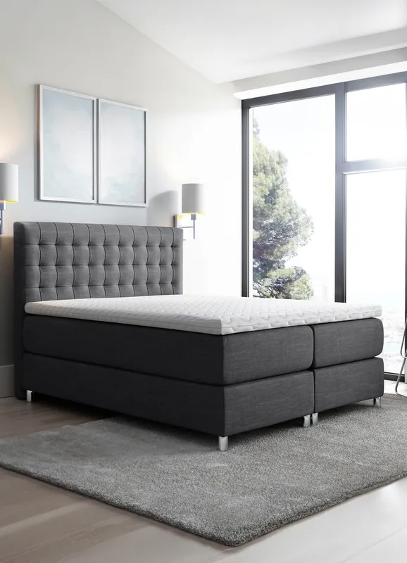 Solange Der Vorrat Reicht Boxspringbett mit Topper