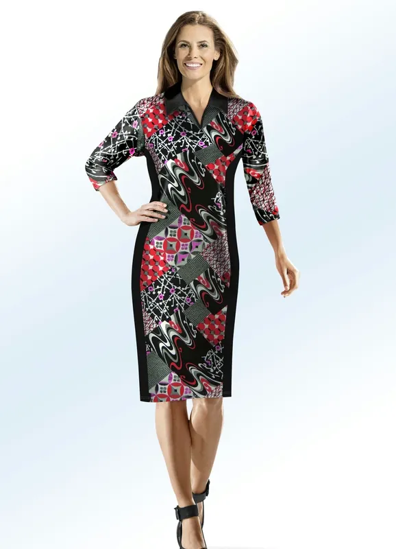 Wochenendangebot KLAUS MODELLE Kleid mit Polokragen