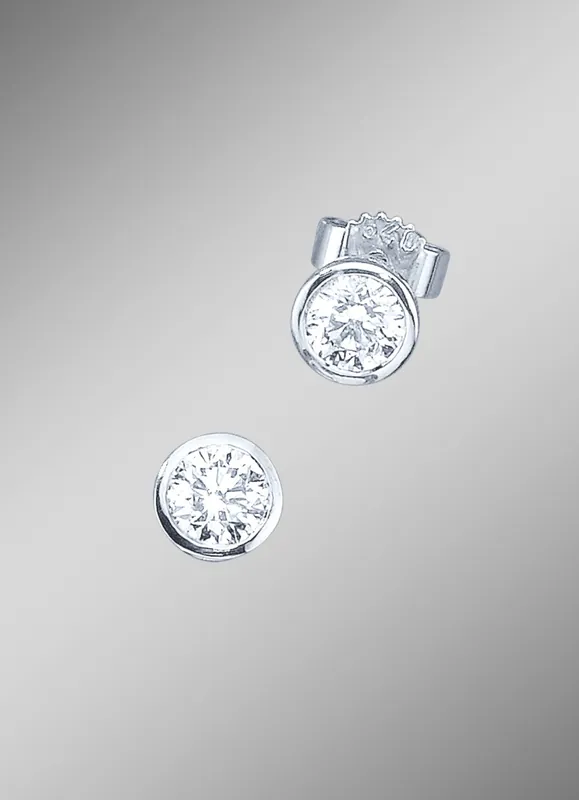 Solitär-Ohrstecker mit lupenreinen Brillanten Sale