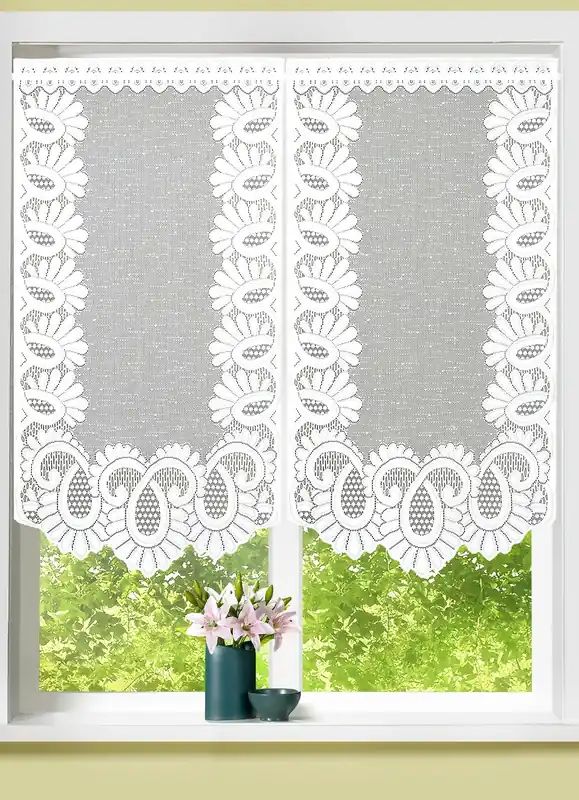 Fenster- oder Türbehang aus Jacquard Direktkauf