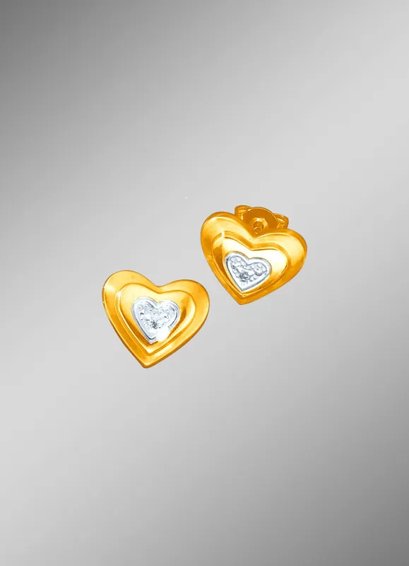 Nur Heute Ohrstecker mit Diamanten