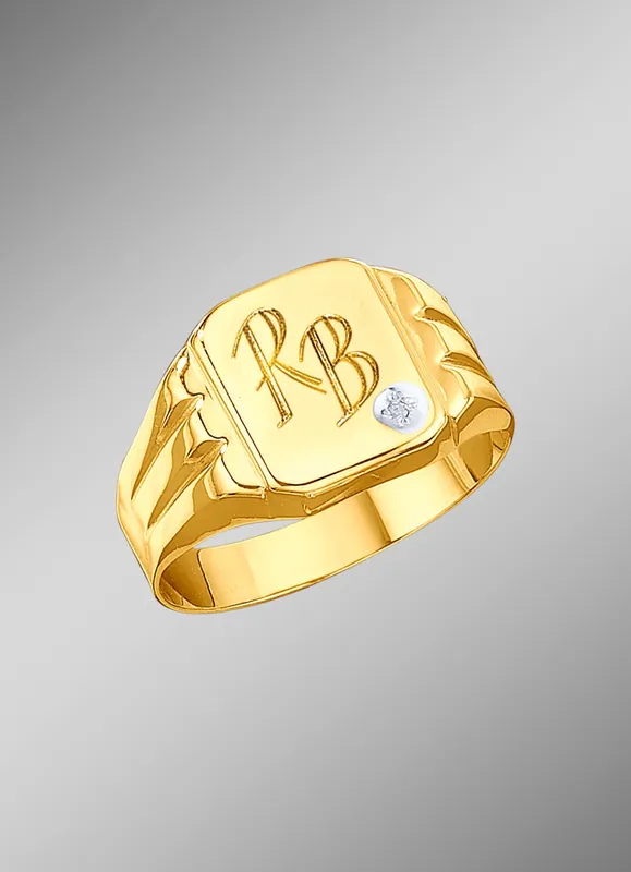 Letzte Chance Herrenring mit Diamant