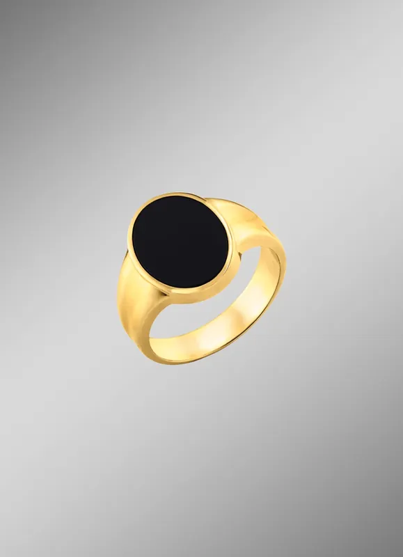 Angebot Maskuliner Herrenring mit Onyx