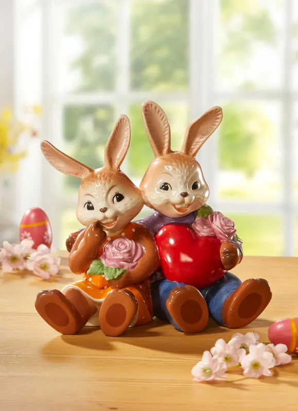 Top-Angebot Hasenpaar aus Feinsteingut