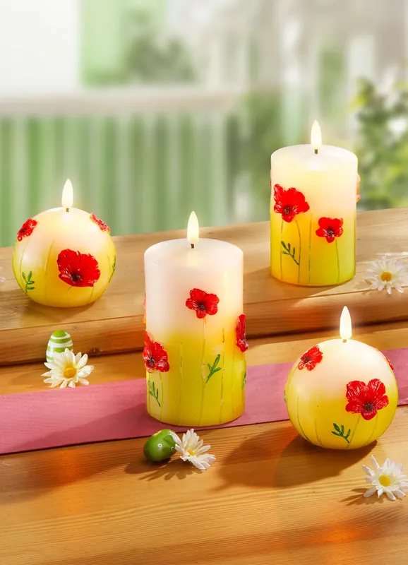 LED-Echtwachskerze, 2er-Set Ausverkauf
