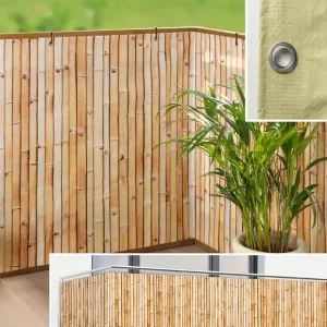 Balkon-Sichtschutz in Bambus-Optik Highlight