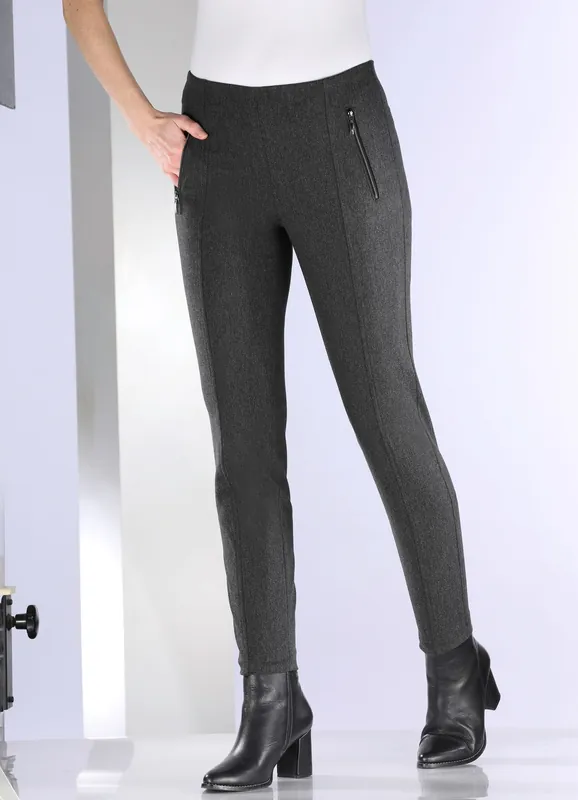 Billig Hose mit Reißverschluss-Taschen