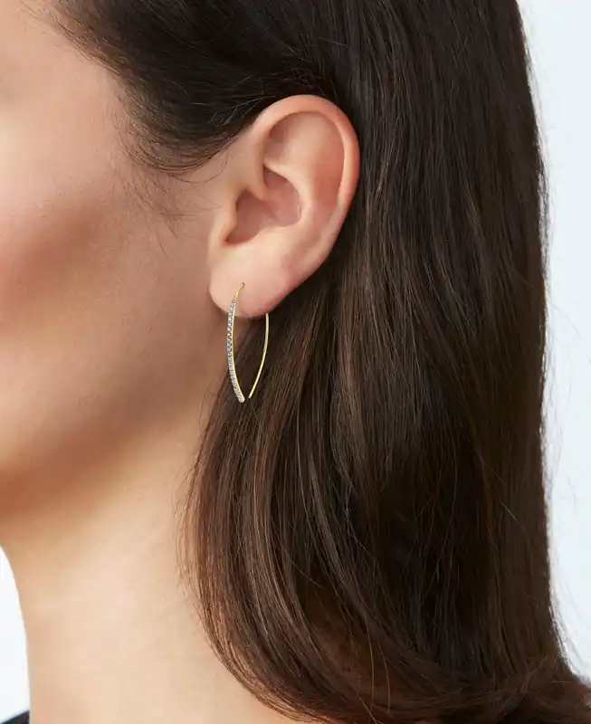 Glamouröse Ohrhaken mit Brillanten Billig