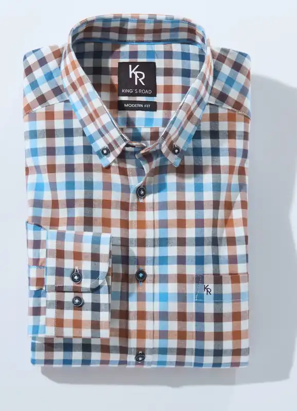 Super-Preis "King‘s Road"-Hemd mit Button-Down-Kragen