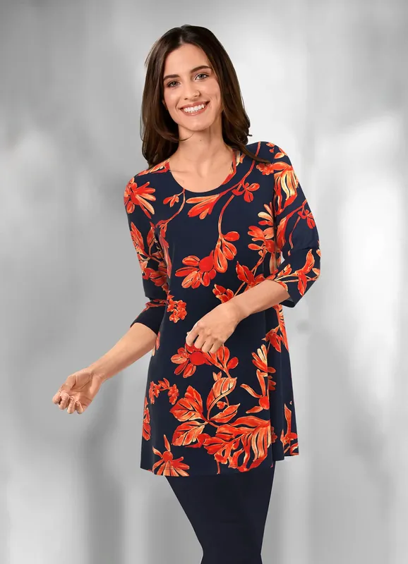 Longshirt in leicht ausgestellter Form Meistverkauft