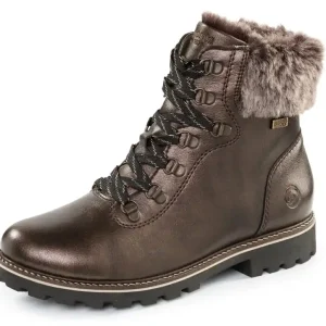 Remonte Schnür-Stiefelette mit Plüschkragen Sonderangebot